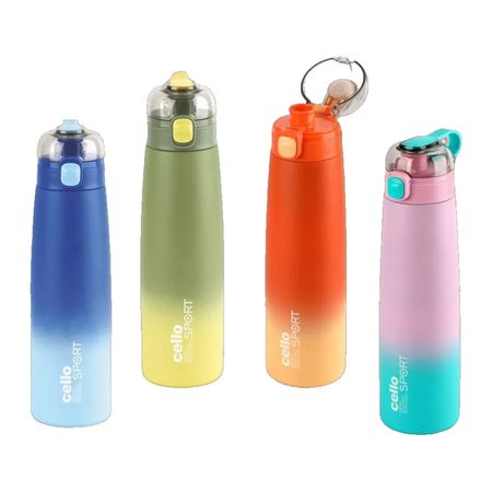 Cello Nova stainless steel bottles in four colours