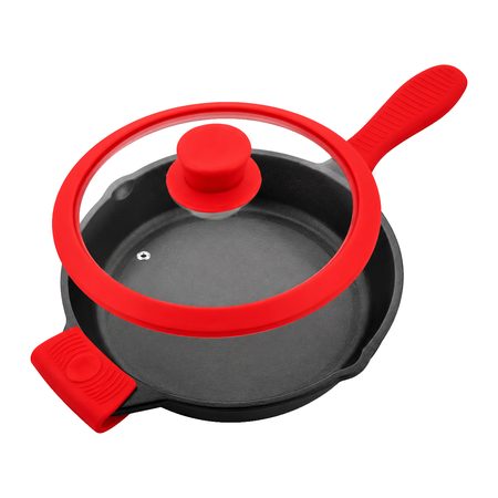 The Chef Story Throwback cast iron fry pan with glass lid