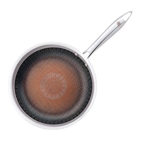 The Chef Story Tri-Geo stainless steel honeycomb fry pan